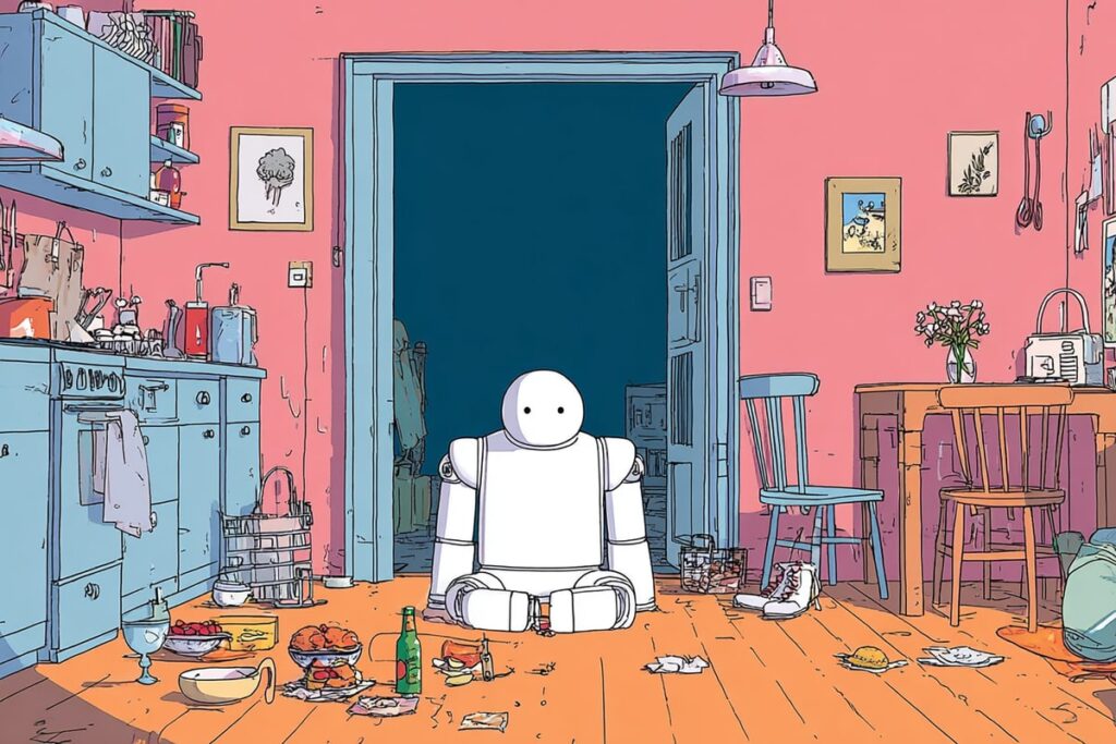 À quoi ressembleront nos robots domestiques ? Imaginé avec Midjourney.